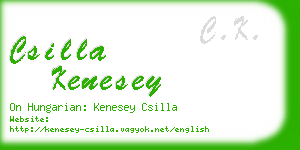 csilla kenesey business card